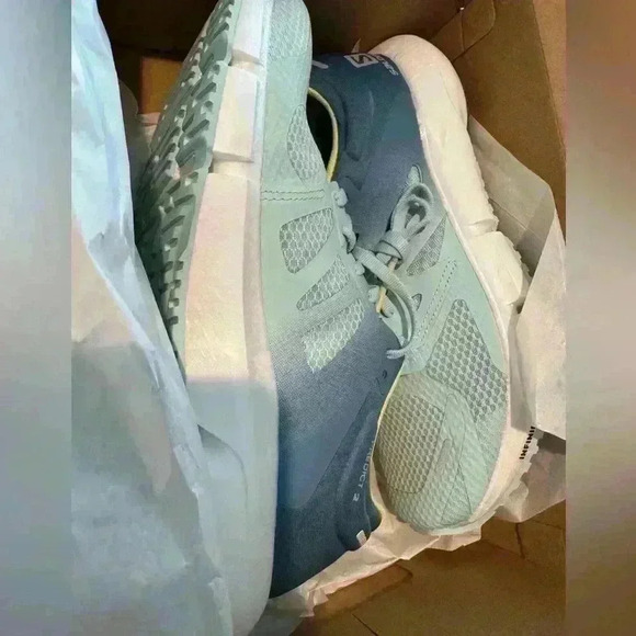 NIB Salomon Women's Predict2 W Running in blue white Sz 8.5 - Picture 6 of 7